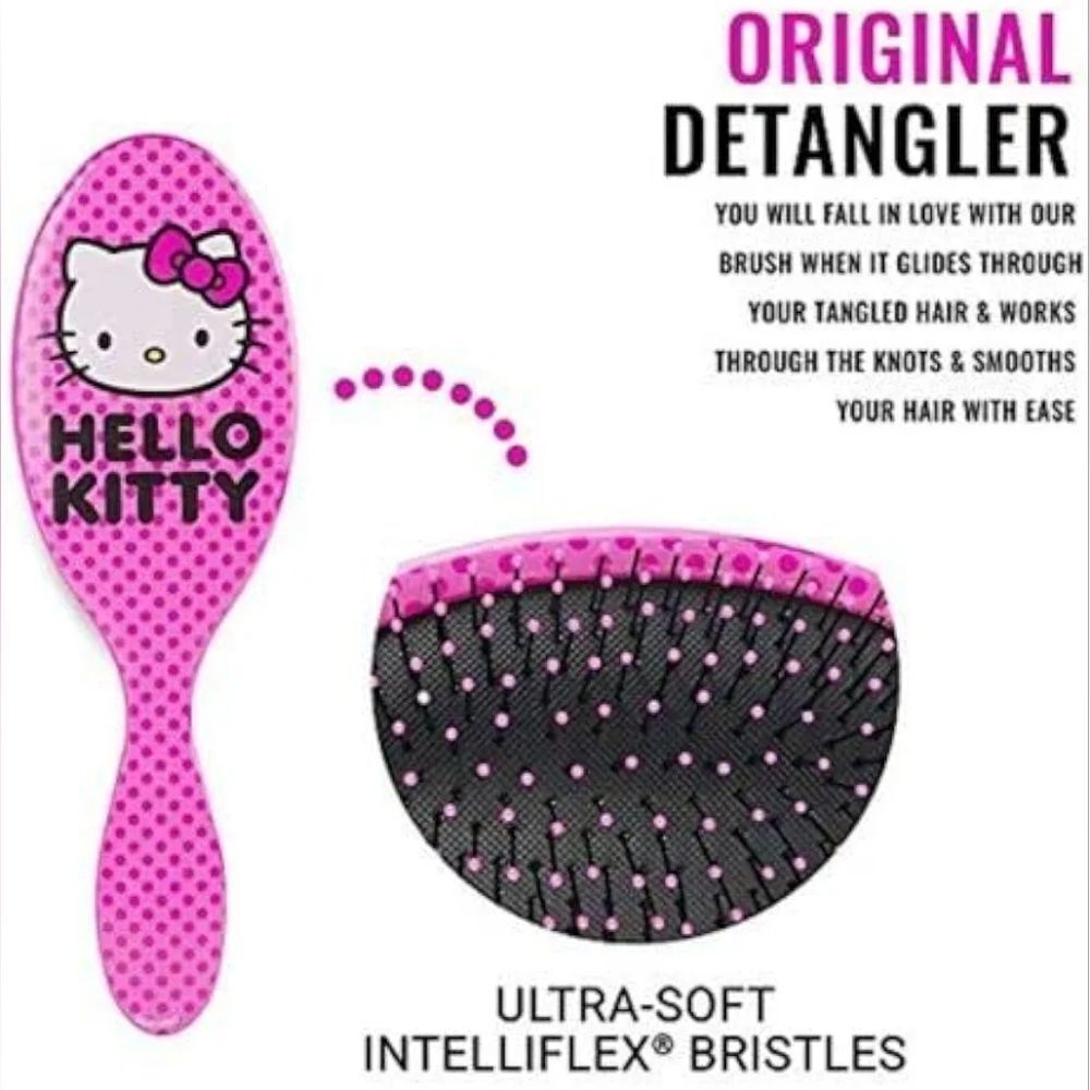 Hello Kitty Wet Brush + Goody Detangling Accessory Bundle Scrunchies Pink NIB - Picture 3 of 3